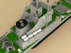 landing ship 3D Model