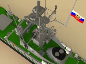 landing ship 3D Model