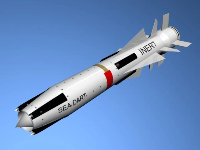 sea dart missile 3D Model .c4d .max .obj .3ds .fbx .stl .blend 