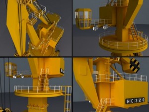 harbour crane 3D-Modell