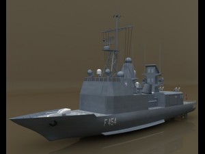 frigate Modello 3D