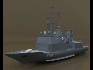 frigate 3D Model