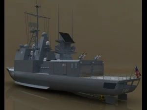frigate 3D Model