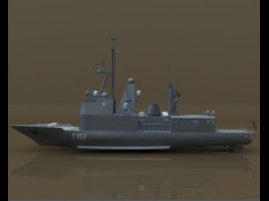 frigate Modello 3D