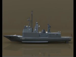 frigate 3D Model