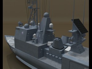 frigate Modello 3D