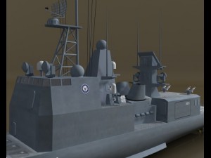 frigate Modello 3D