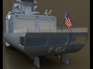 frigate Modello 3D