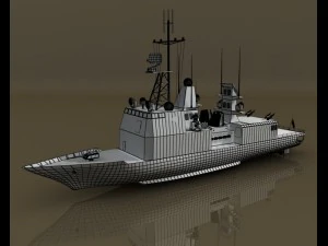 frigate 3D Model
