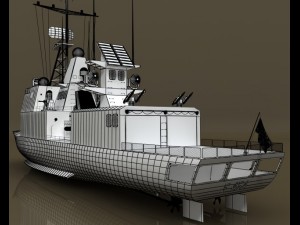 frigate Modello 3D