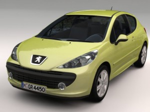 peugeot 207 3D Model
