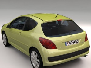 peugeot 207 3D Model