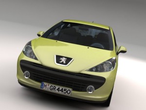 peugeot 207 3D Model