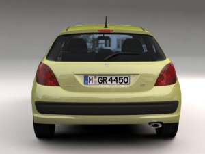 peugeot 207 3D Model