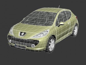 peugeot 207 3D Model