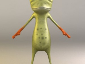 cartoon frog Modelo 3D