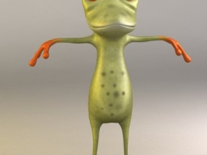 cartoon frog 3D Model