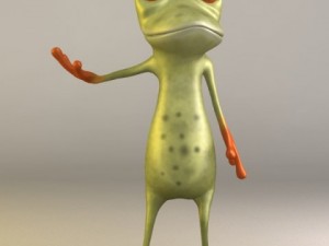 cartoon frog 3D Model