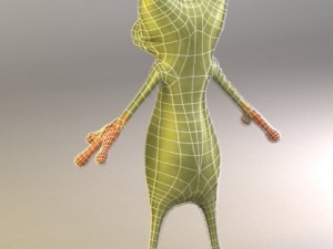 cartoon frog 3D Model