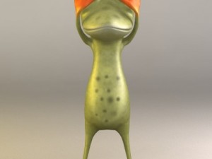 cartoon frog 3D Model