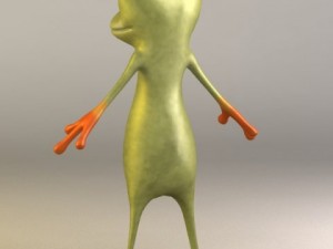 cartoon frog 3D Model
