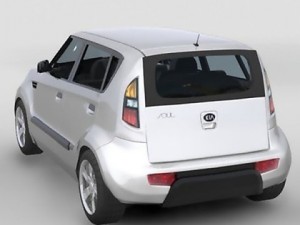 kia soul 2010 3D 模型