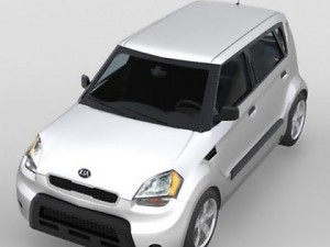 kia soul 2010 3D 模型