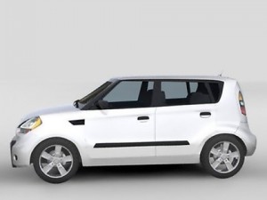 kia soul 2010 3D 模型