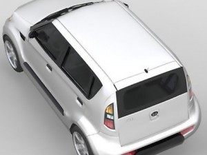 kia soul 2010 3D 模型