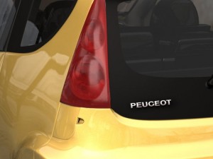 peugeot 107 2012 Modèle 3D