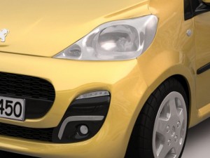 peugeot 107 2012 Modèle 3D