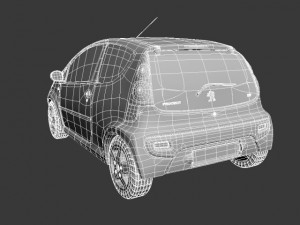 peugeot 107 2012 Modèle 3D
