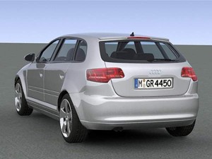 audi a3 sportback 2009 Modèle 3D