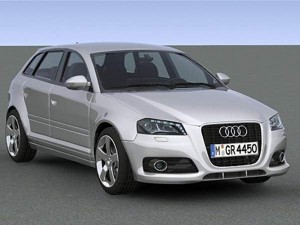 audi a3 sportback 2009 Modèle 3D