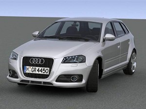 audi a3 sportback 2009 Modèle 3D
