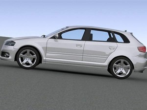 audi a3 sportback 2009 Modèle 3D