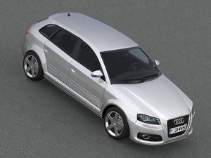audi a3 sportback 2009 Modèle 3D