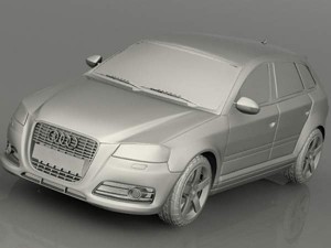 audi a3 sportback 2009 Modèle 3D