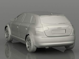 audi a3 sportback 2009 Modèle 3D