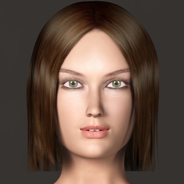 katy 3D Model .c4d .max .obj .3ds .fbx .stl .blend 