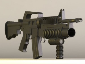 m4 grip tactical Modelo 3D