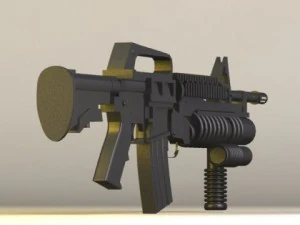 m4 grip tactical 3D Model