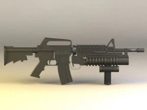 m4 grip tactical 3D Model
