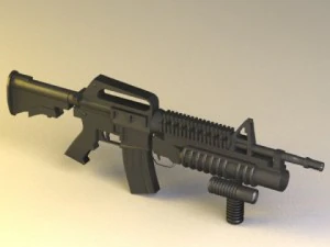 m4 grip tactical 3D Model
