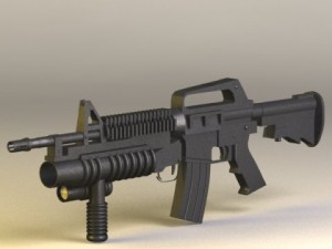 m4 grip tactical 3D मॉडल