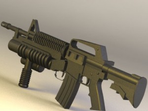 m4 grip tactical 3D मॉडल