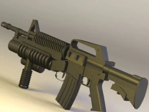 m4 grip tactical 3D Model