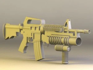 m4 grip tactical 3D Model