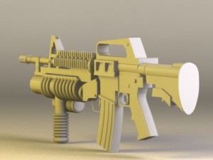m4 grip tactical 3D मॉडल