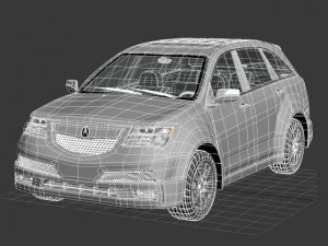 acura mdx suv 2011 Modelo 3D
